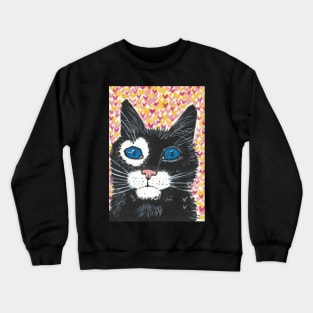 Valentine cat Crewneck Sweatshirt